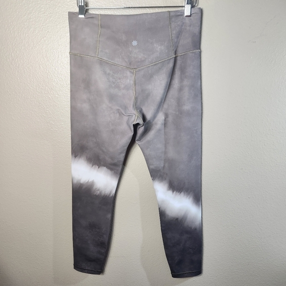 Athleta Tall Brown Tie Dye High Rise Elation 7/8 Leggings-Size LT - Picture 4 of 9